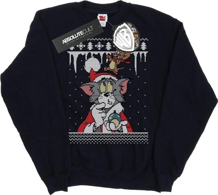 Actual product image Tom & Jerry Boys Christmas Fair Isle Sweatshirt (116)