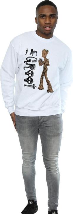 Actual product image Mens Avengers Infinity War I Am Teenage Groot Sweatshirt (L)