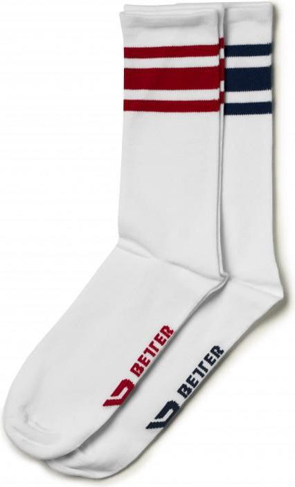 Image du produit Better Bodies Chaussettes Brooklyn 2-Pack - NAVY/RED (lot de 2, M)