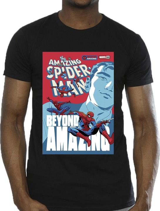 Actual product image Mens Spider-Man Beyond Amazing Cover T-Shirt (S)