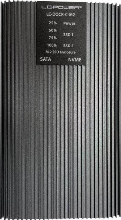 Produktbild LC-Power LC-DOCK-C-M2 USB3.2 Docking Station NVMe &SATA-M.2 retail (M.2)