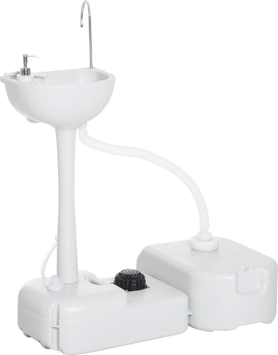 Immagine prodotto Outsunny Lavandino da campeggio con serbatoio di scarico (830 mm, 500 mm)