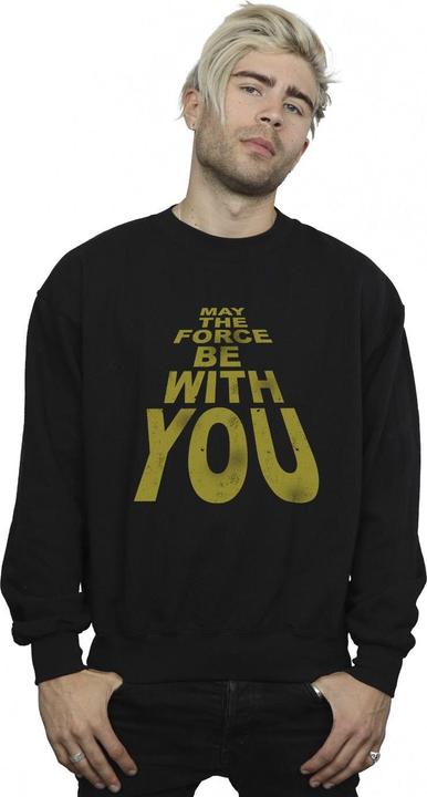 Actual product image Star Wars Mens May The Force Be With You Sweatshirt (L)