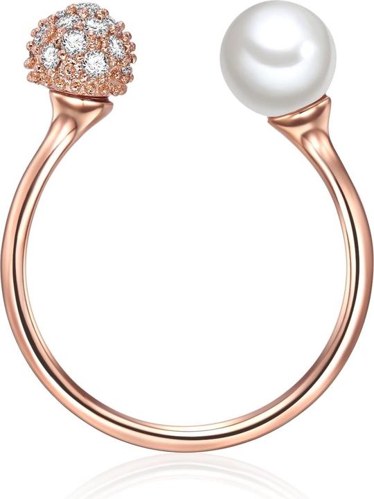 Produktbild Lulu & Jane Damen Messing Zirkonia Muschelkernperle roségold - 29165 (58)