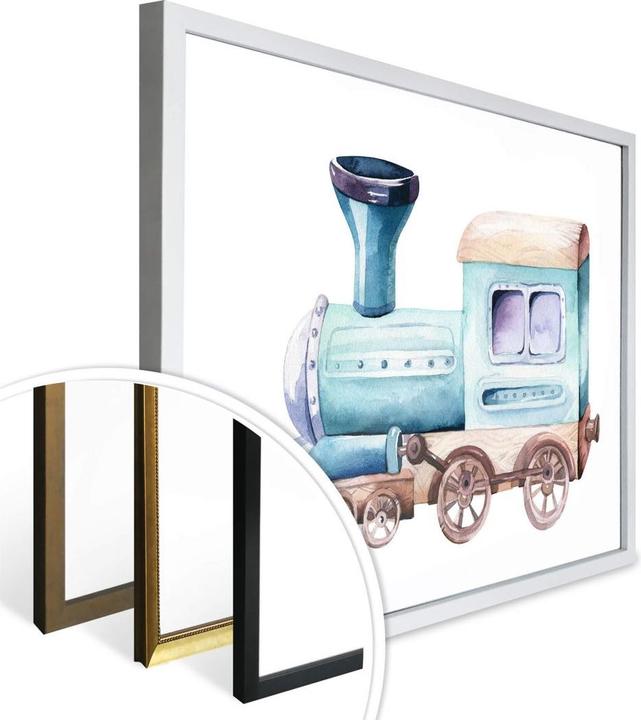 Produktbild Trenddeko Kvilis - Die Lokomotive (50 x 40 cm)