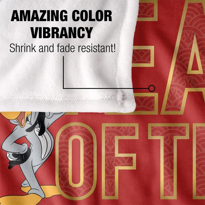 Actual product image Looney Tunes Year Of The Rabbit Chinese New Year Blanket (152 x 127 cm)