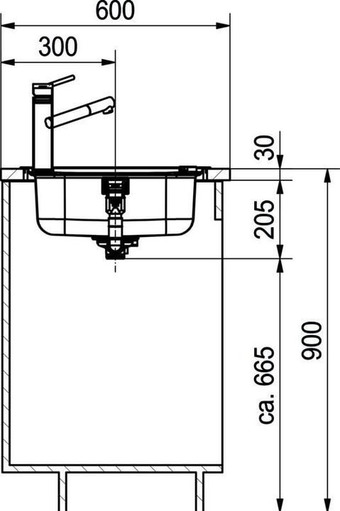 Actual product image Franke Einbauspüle (Fitted sink, 50 cm, 86 cm)