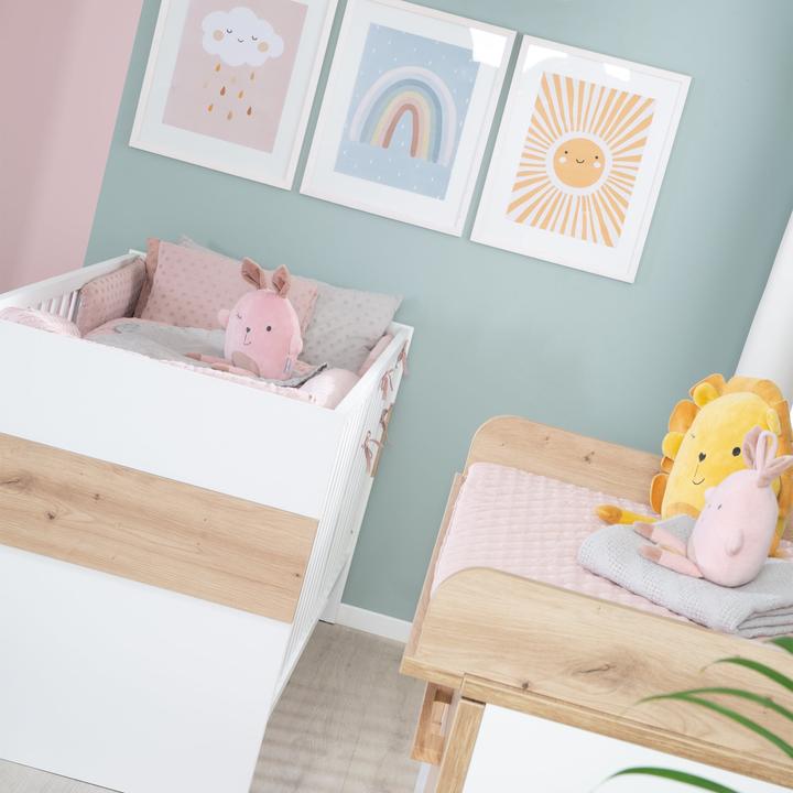 Actual product image Roba Children's room set Lion (Changing unit, Baby cot)