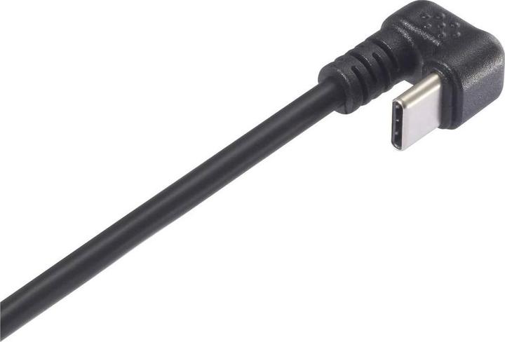 Image du produit Renkforce Fiche USB 3.1 type C mâle coudée sur 5 pôles Connecteur (0.30 m)