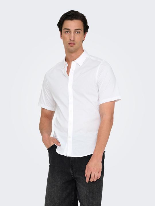 Produktbild Only & Sons Onsrobin Button Under Ss Stretch Shirt (S)
