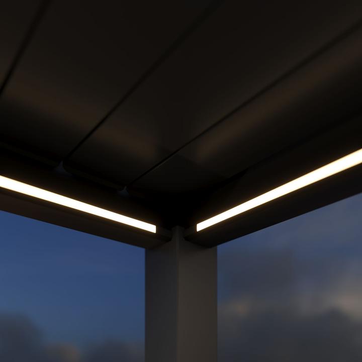 Immagine prodotto Weide Pergola elettrica 4x6m antracite con LED (600 cm, 400 cm)
