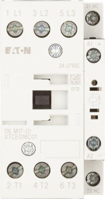 Actual product image Eaton DILM contactor,7,5kW,24V,3 pole,3 break contacts