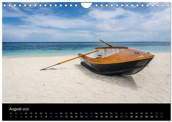 Actual product image Philippinen Foto Wandkalender 2025 (Wandkalender 2025 DIN A4 quer), Monatskalender (A4)
