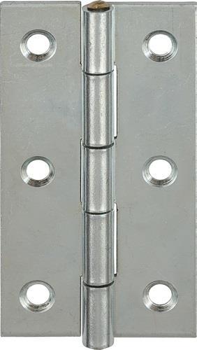 Produktbild Vormann Scharnier Höhe 70 mm Breite 38 mm Stärke 1,4 mm Stahl blau verzinkt gerollt, schmal