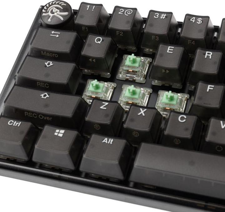 Produktbild Ducky One 3 Aura Black Mini Gaming Tastatur, RGB LED - Gateron Baby Kangaroo (US) (US, Kabelgebunden)