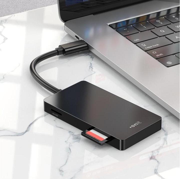 Immagine prodotto Onit Lettore di schede esterno USB-C 3-in-1 (USB 3.0)