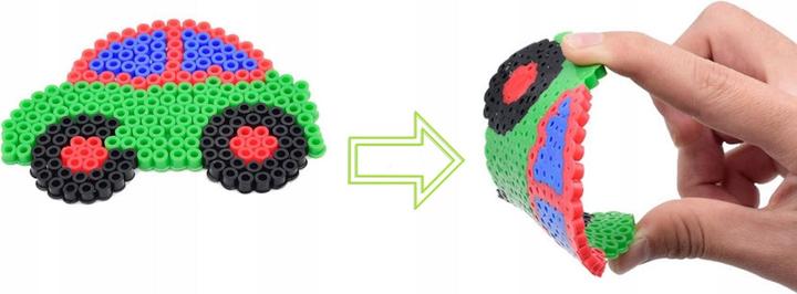 Actual product image Kruzzel Bead puzzle set with 5000 beads and shapes