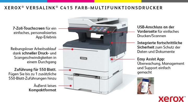 Actual product image Xerox VersaLink C415DN (Laser, Colour)