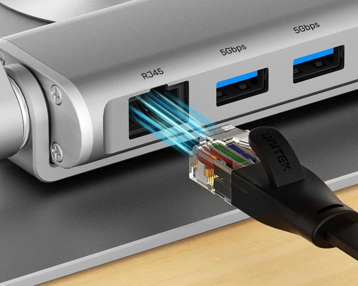 Immagine prodotto Unitek PODSTAWKA POD LAPTOP + HUB USB-C HDMI 1.4 4K PD 100W (USB-C, 1 Porti)