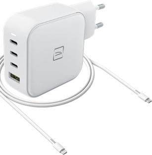 Immagine prodotto Tucano Caricatore da parete USB GAN 100W, caricatore da parete con spina UE, bianco (100 W)