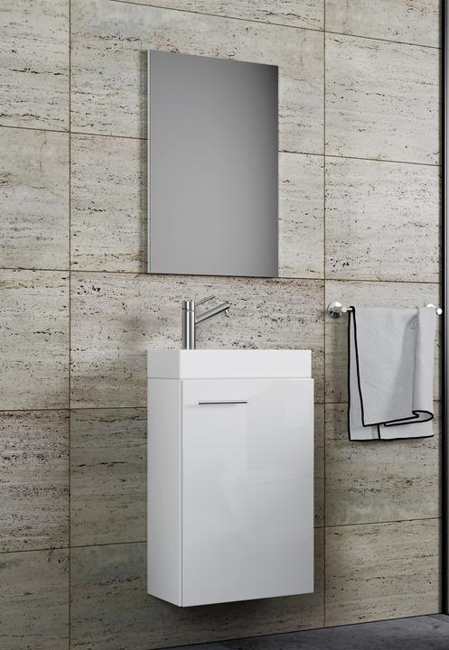 Produktbild VCM 3 tlg. Gäste WC Waschplatz Waschtisch Slito Spiegel