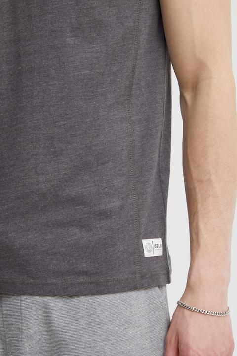 Image du produit Solid Dorian T-shirt À Manches Courtes Pour Homme Avec Col Grandad (L)