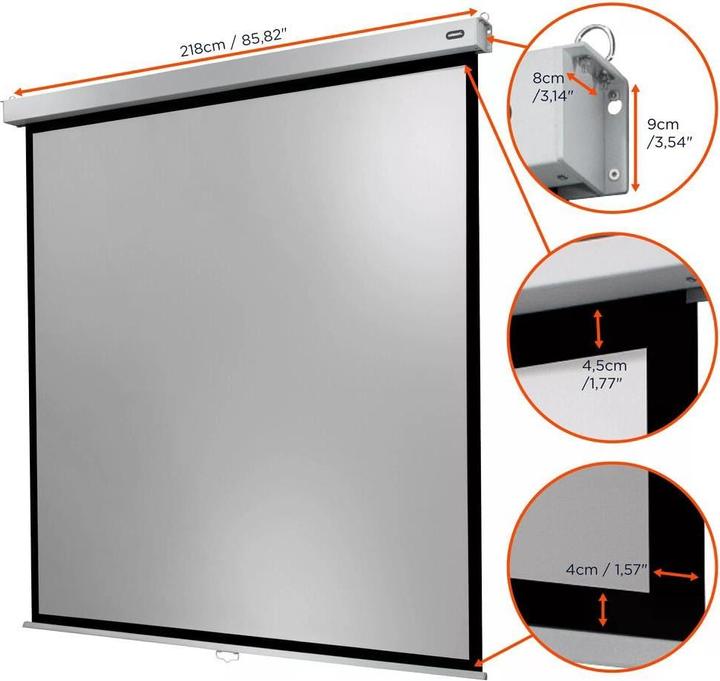 Actual product image Celexon Roller screen Professional Plus 200x200 cm 1:1 (111.42", 1:1)