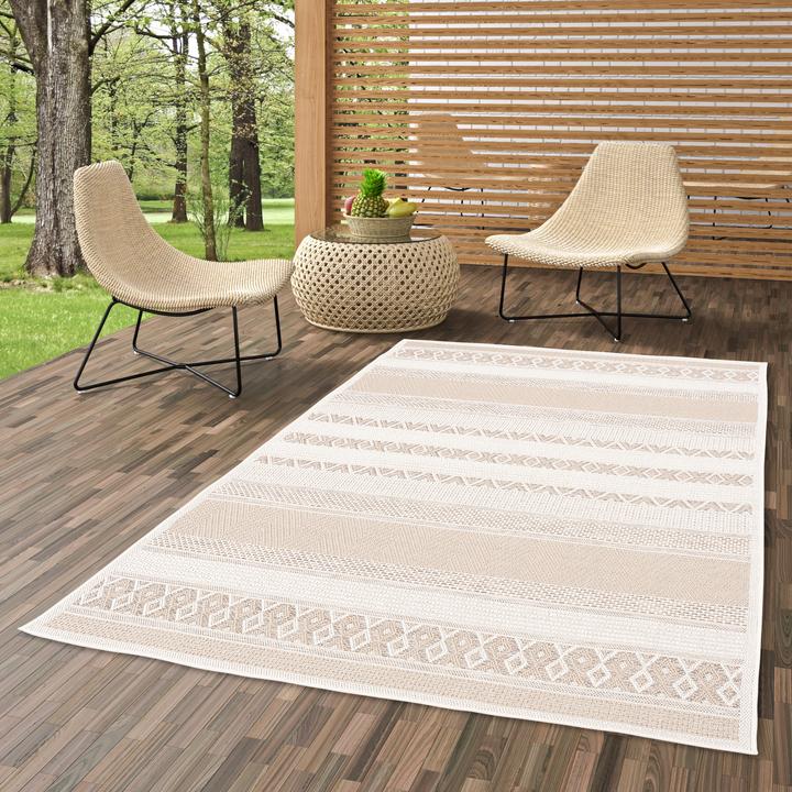 Produktbild Pergamon In & Outdoor Teppich Flachgewebe Ottawa Stripes (80 x 150 cm)