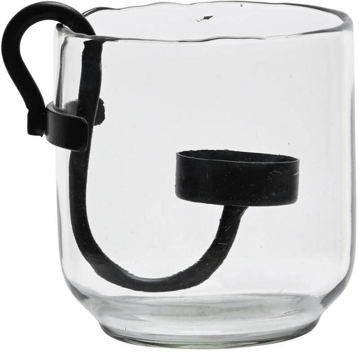 Actual product image Cocon Decorative lantern with candle holder black (1 x, 11 x 10 x 10 cm)