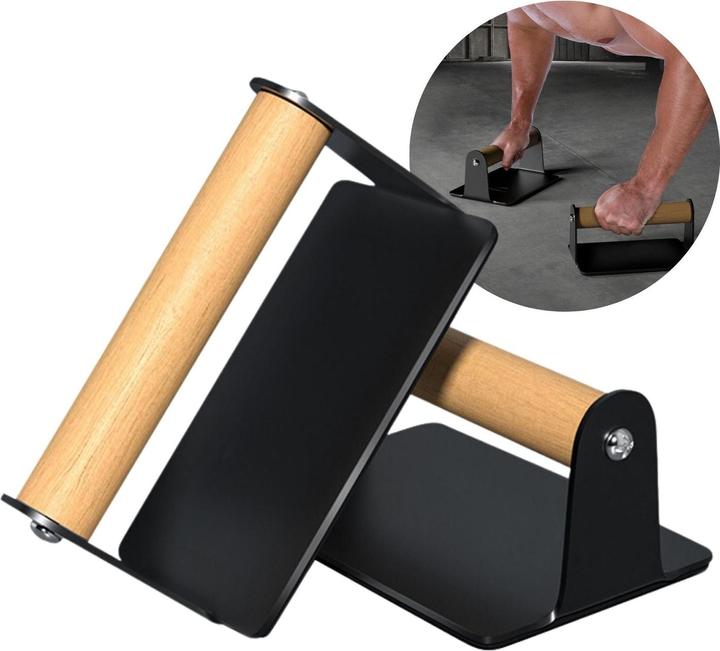 Produktbild Hermex 2er Set Push-Up-Griffe Liegestützgriffe Liegestützhilfe Push-Up Bar