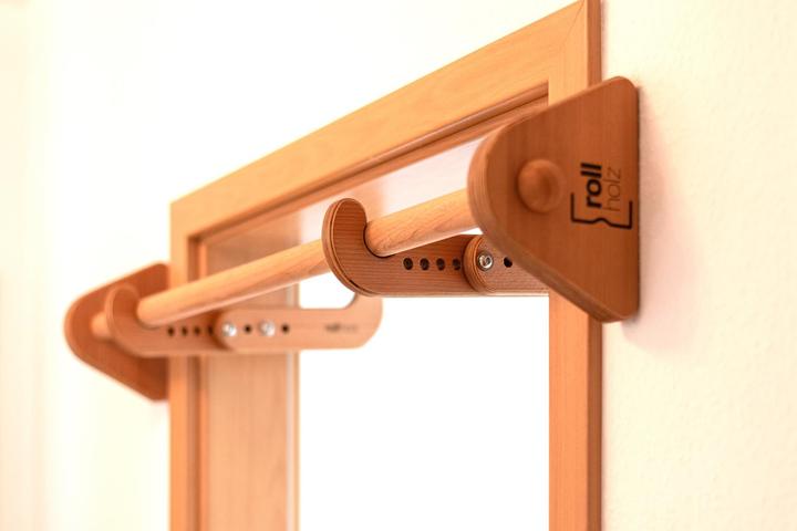 Produktbild Rollholz Klimmzugstange verstellbar inkl. Barren & Bänder