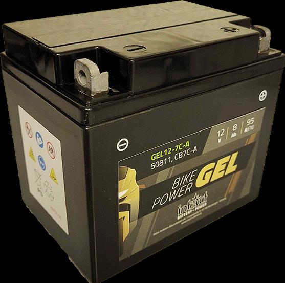 Intact GEL12-7C-A Bike-Power Batterie moto GEL 8Ah (DIN 50811) YB7C-A (12 V, 8 Ah, 95 A)