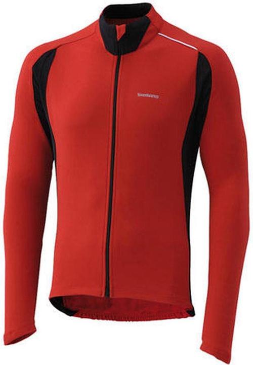 Actual product image Shimano Performance Jersey Fiets Windjack Red With Black and White Men (M)