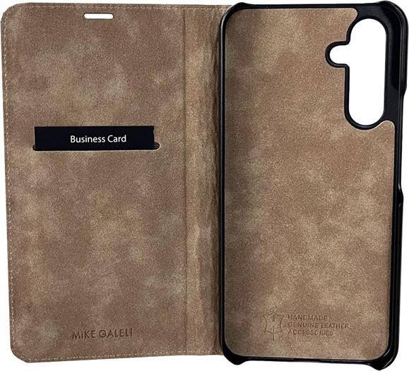 Actual product image Mike Galeli Book cover genuine leather Marc strawberry cream (Samsung Galaxy A34 5G)