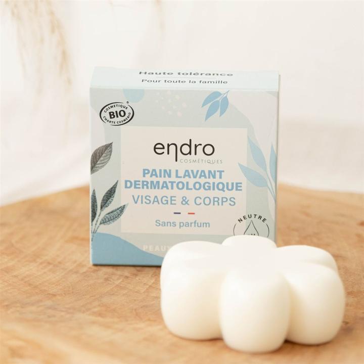 Actual product image Endro Dermatological wash care for face & body without perfume solid (Wash cream, 85 ml)