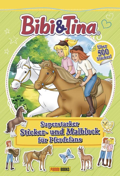 Immagine prodotto Panini Bibi & Tina: sticker e blocco da colorare super resistenti per gli appassionati di cavalli