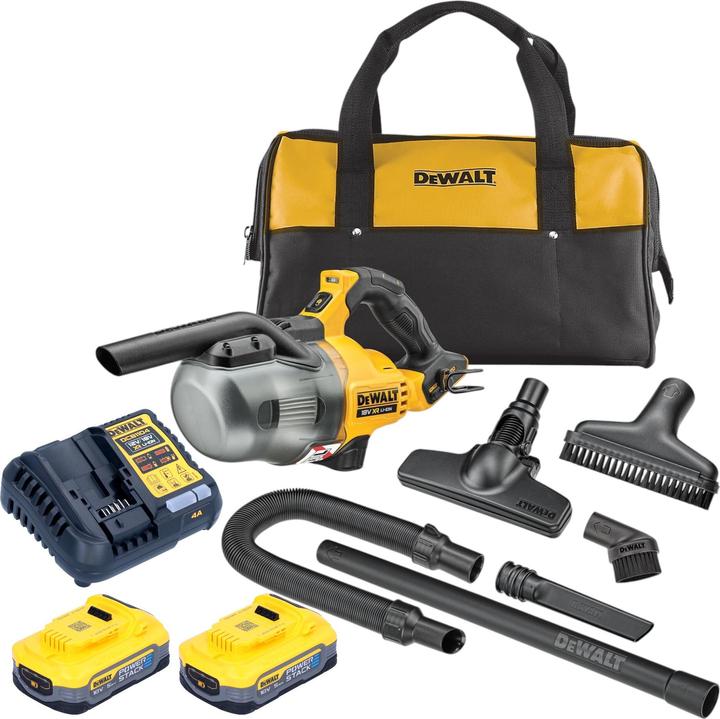 Image du produit DeWalt DCV 501 LH2 Akku Stabsauger 18 V 0,7 l Staubklasse L + 2x Powerstack Akku 5,0 Ah + Ladegerät (Aspirateur sec)