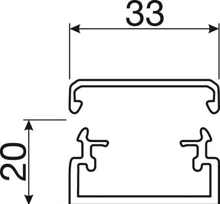 Immagine prodotto Hager Canalina per cavi (L x P x A) 2000 x (Tubazione, 200 cm)