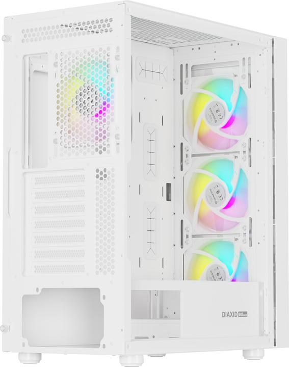Image du produit Genesis Obudowa Diaxid 605 ARGB biała (NPC-2173) (mATX, ATX, Mini-ATX)