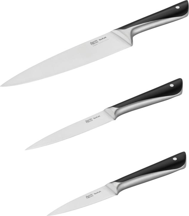 Actual product image Tefal Jamie Oliver 3-piece Knife Set, Black (20 cm)
