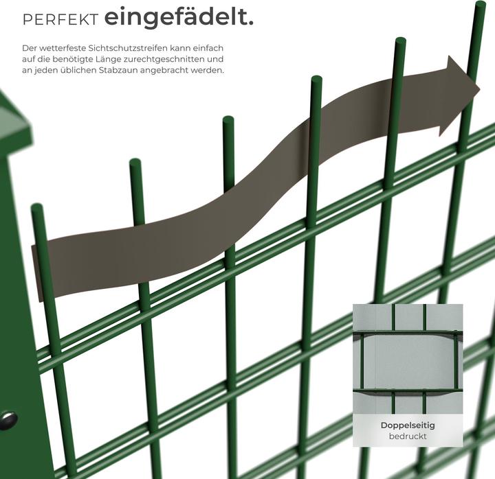 Actual product image tectake PVC privacy film