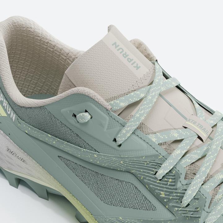 Actual product image Kiprun XT8 Women's Trail Running Shoes - Green/Yellow (38)
