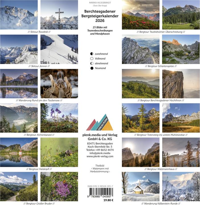Produktbild Berchtesgadener Bergsteigerkalender 2026 (Deutsch)