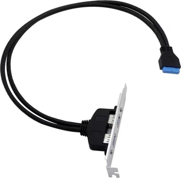 Image du produit Conceptronic Carte PCI Express 19 Pin Dual USB-A Ports sw