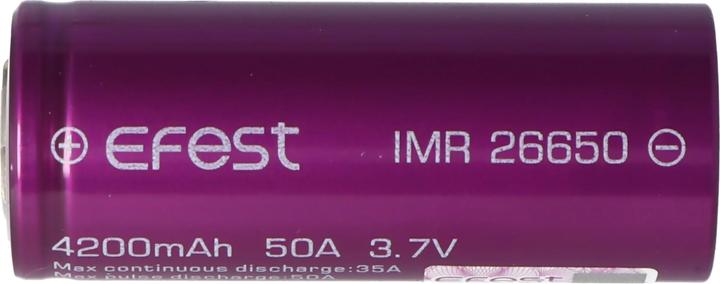 Image du produit Efest Batterie rechargeable Purple IMR26650 (High Drain) (1 pcs, 26650, 4200 mAh)