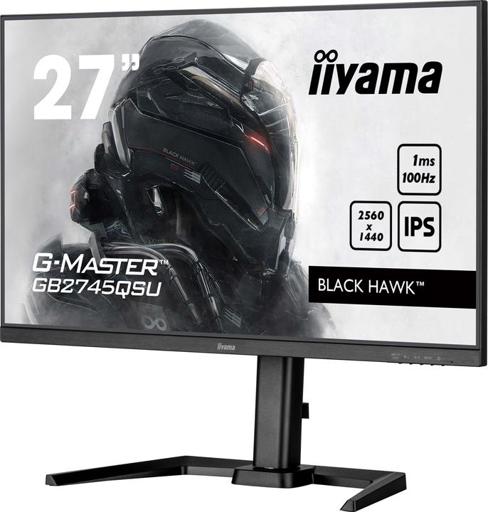 Produktbild iiyama TFT 27,0/68,5cm G-Master GB2745QSU Black Hawk *schwarz* 16:9 (2560 x 1440 Pixel, 27")