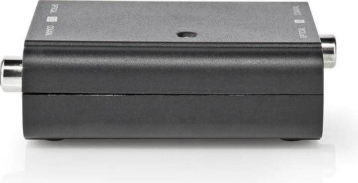 Actual product image Nedis Digital Audio Converter 2-way connections - Input: 1x S / PDIF (RCA) jack / 1x TosLink jack (0.05 m, Optical)