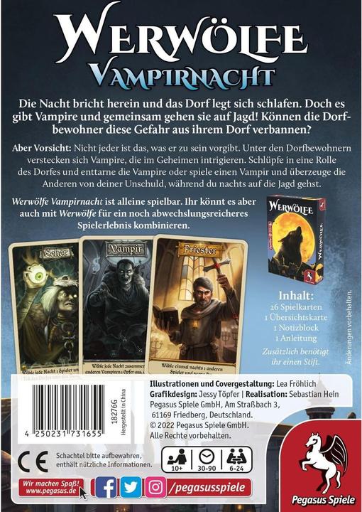 Produktbild Pegasus Werwölfe Vampirnacht (Deutsch)