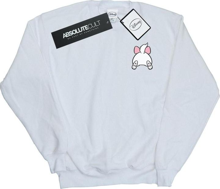 Actual product image Disney Mens Aristocats Marie Backside Breast Print Sweatshirt (XXL)