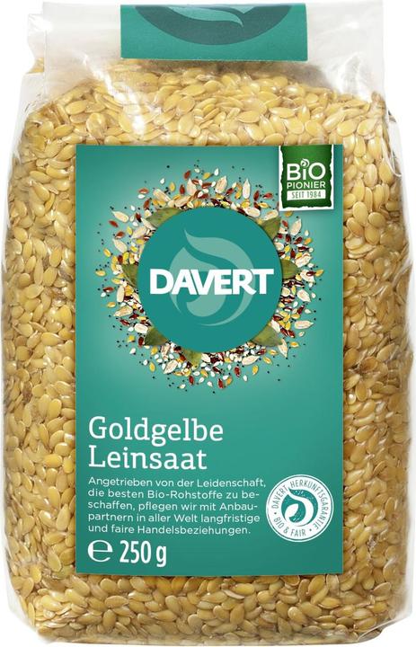 Image du produit Davert Graines de lin jaune doré (250 g)